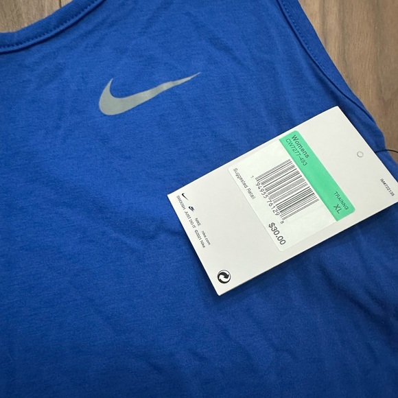 NWT Blue Nike Dri-Fit Racerback Tank - Picture 3 of 4